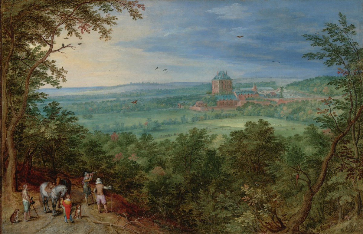 Extensive Landscape with View of the Castle of Mariemont by Jan Brueghel the Elder